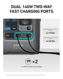 Anker SOLIX C300 DC Portable Power Station with Protective Bag, 288Wh, 300W