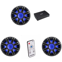 KICKER MWF 12-Inch Premium Marine Subwoofer & 51KXMA15001 Marine Amp Bundle