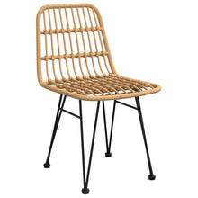 FUDUGEHMIOFWFJJ Modern 7-Piece Garden Dining Set with Table and 6 Chairs, Brown Outdoor Patio Furniture Set, Weather-Resistant Powder-Coated Steel Frame & Poly Rattan for Backyard, Deck, Balcony