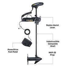 Minn Kota Pontoon Freshwater Electric-Steer Bow-Mount Trolling Motor 70 lbs Thrust 48" Shaft Black