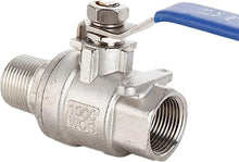 Garden Tap Connector Water Pipe Fittings, SS304 Ball Valve 1/4 3/8 1/2 3/4 Female/Male Thread Adapter Coupler DN8(DN8)