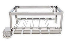 Brazilian BBQ Rotisserie Grill Stainless Steel 6 Skewers With Rest Level
