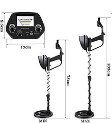 ZOCWJK Classic Metal Detector with 21cm Waterproof Search Coil, Adjustable Lightweight Metal Detectors for Kids Adults, Powerful All Metal Detector Practical and Convenient(