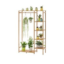 IBONSON Multi Tiered Plant Stand Indoor Balcony Multi-Layer Flower Stand Living Room Floor-Standing Flower Pot Rack Pothos Hanging Basket Succulent Plant Stand Corner Outdoor Plant Stand