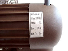 HydroMist Misting Fan, Oscillating Wall Mount, Dark Brown