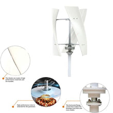 AISINILALAO Wind Power Generator,6000W 12V 24V 48V Vertical Wind Turbine 3 Blade with Charger Controller Low Speed Low Noise for Wind Power, Solar Energy, and Batteries,48v
