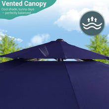 OROTLECT 11Ft Double Top Cantilever Umbrella with Base
