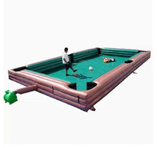 BOZHOUYUPIN Inflatable Snooker Football Pool Table Red/Green