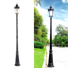 iumLeap 118.11In Garden Pillar Post Light Outdoor Lamp Post Light Aexterior Path Pillar Lamp Mains Powered Street Light Bollard Path Lamp Ip65 Waterproof Pole Light Lighting