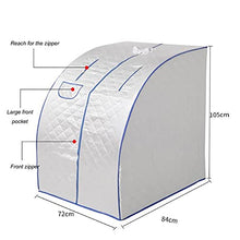 Steam Generator 2-Liter Portable Home Sauna 9-Speed Adjustable Remote Control Foldable Sauna Tent