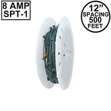 Novelty Lights 500 Feet C9 E17 Socketed Christmas Light Spool, Green Wire