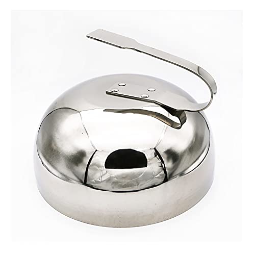 FMOPQ Cheese Melting Dome 304 Stainless Steel Food Cover with Handle Steaming Cover for Flat Top Griddle Grill Indoor/Outdoor(11.8 inch) (Color : Gold) (Silver)