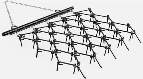 Drag Harrow 5 x 4.5 FT 1/2" Tines for ATV UTVs Lawn Tractors Leveling Heavy Duty