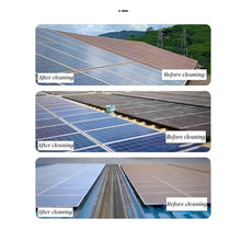 Laohucai Electric Fed Solar Panel Cleaning Kit, Telescopic Water Solar Panel Cleaning Brush, 360° Rotatable Double-headed Brush Design, for RV, Windows, Swimming Pool, Billboards(5.5m)