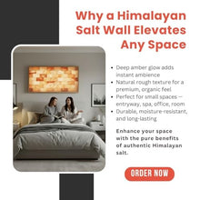 10×5 ft Himalayan Salt Wall Panel DIY Kit – for Commercial Spa & Sauna, Salt Bricks, LED, Adhesive & User Manual