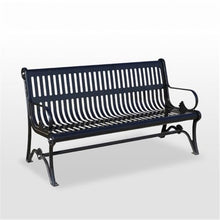 Ronghw0607 Garden Bench Black Leisure Backrest Outdoor Bench Multiperson Park Bench 1.5/1.8 Meters Park Patio Seat(Medium)