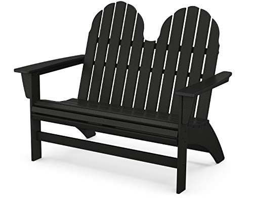 POLYWOOD® Vineyard Bench, Black
