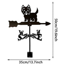 Weather Vane Stainless Steel Anti-Rust Weathervane Spray Paint Wind Vane Outdoor Sheds Yard Roof Barns Decoration Yard Indicating Wind Direction Measuring Tool B 35X50CM (E 35X50CM) (A 35X50CM)