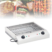 BDJSN Commercial Smokeless BBQ Grill, Professional Indoor Barbecue Grill, 5600W Stainless Steel Meat Product Making Machines, with Water Filled Drip Tray for Outdoor Picnic