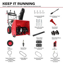 PowerSmart 24-Inch Gas Snow Blower with 212cc Engine, Electric Start, and 6 Forward/2 Reverse Speeds, Two-Stage, Self-Propelled Snow Blower with LED Lights