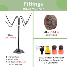 ERRULAN Multi-Use Outdoor Heat Relief Standing Misting System Kit