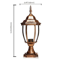 Pillar Fence Lights Outdoor Lamp Post Cap Aluminum Heat-Resistant Top Pillar Lamp Waterproof Path Lamp