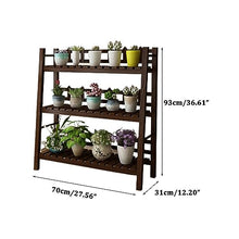 ZOCWJK Indoor Plant Stand for Multiple Plants 3 Tier Wood Corner Plant Shelf Rack Simple Outdoor Flower Pot Stand Holder,A-70cm