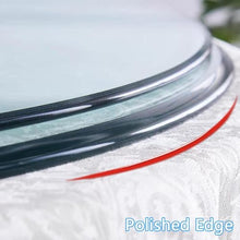 SVBVRFEEW Clear Glass Table Top Protector 16in 20in 24in 28in Tempered Glass Tabletop Surface Glass Top Dining Coffee Table Top Transparent(98cm/38.6in)