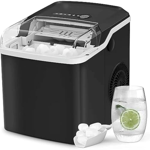 Ice Makers Countertop Portable Small Ice Machine with Self-Cleaning 9 Cubes Ready in 7 Mins
