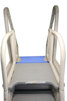 Confer Plastics 9300 Roll-2-Guard Modular & Adaptable Above Ground Pool Entry System (9300 with Step-1X-B Blue Treads)