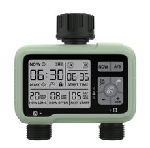 1pc Electronic Automatic 2 Outlet Irrigation Garden Water Timer Watering System Controller