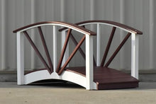 Poly Ornamental 3' Landscape Bridge, Cherry and White