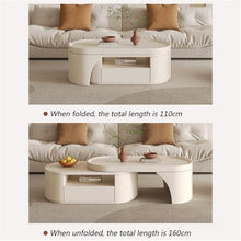 Side End Table Adjustable Coffee Table, Multifunctional Modern Dining Table for Living Room, Expandable Space-Saving Tea Table, Home Furniture Accent Coffee Table for Living Room Bedroom Office