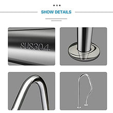 Swimming Pool Safety Hand Rail Pool Handrails Swimming Pool Handrails, Pool Hand Rail 304 Stainless Steel, Easy to Install 250LBS Load Capacity, 3-Bend Spa Safety Rails