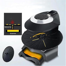 Electric Smokeless Grill with 360° Rotating Tray for Home and Camping – 14-Inch Touch Screen Bbq,Temperature 80–280°c,Timer 1–80 Minutes