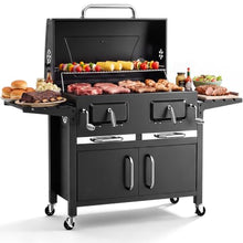 Bestfire 63" Oversized Charcoal Grill with Smoker, Large Outdoor BBQ