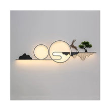YOUQUEEN Outdoor Wall Lamps Garden Lights Outdoor Wall Lights Villa Yard Screen Wall Lights, Garden Wall Decoration Wall Lights Chinese Landscape Lights Outdoor Light Fixtures Wall Mount(B)