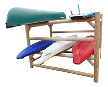 Log Kayak Rack 12-Kayak or Multiple Canoe and Kayak Storage Rack Canyon Brown