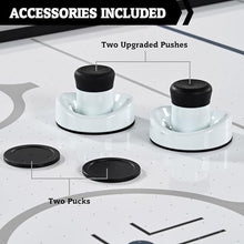 Hall of Games Arctic Rush 7' Air Hockey Table Silver/Black
