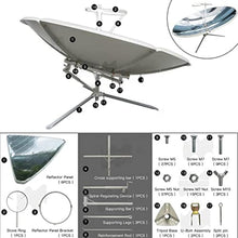 Outdoor Solar Cooker, Parabolic Solar Cooker, Outdoor Concentrating Oven, Suitable for Outdoor Camping, Cooking, and Barbecuing.