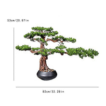 Fake Plants 20 Inches Simulation Potted Plant Decorative Bonsai，Artificial Bonsai Welcoming Pine Tree, The for Shop and Office Bonsai Tree