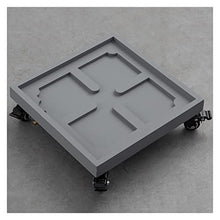 SDVantage Square Plant Caddy Plant Dolly Planter Caddies with Locking Wheels,Heavy Duty Plant Dolly Saucer for Moving Potted Planter,Rolling Planter Trolley Tray Coaster,Grey-36Cm