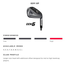 PXG 0311 GEN6 XP Iron Set - 7 Clubs (4 - PW) - Right Hand - Stiff Flex - Steel Shaft
