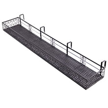 Plant Stand Balcony Railing Planters Hanging Rack, Patio Rail Shelf Flower Pot Holder, Rectangle Succulent Plant Container Accessories for Patio Porch Garden (Size : 150cm x 25cm (59" x 10"))