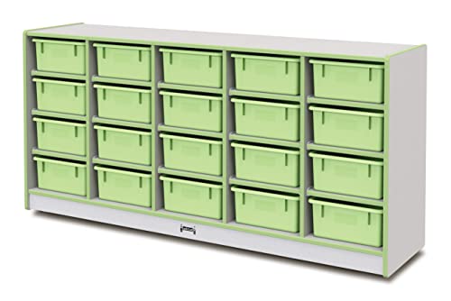 Jonti-Craft Rainbow Accents 20 Tub Mobile Storage Key Lime