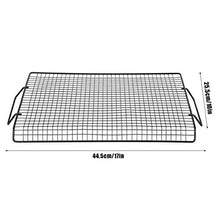 Barbecue Mesh Handle Iron Non-Stick BBQ Rack Grill Net for Outdoor Party Camping