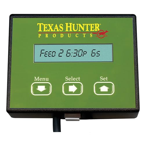 Texas Hunter Products Stand and Fill Wildlife & Deer Feeder 650 lb. Capacity Hunter Green