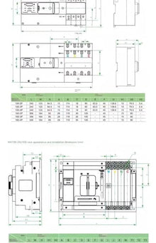 MGMYVDDGVW Double Power Automatic Transfer Switch, WATSN-100-4A 4P Dual Power Supply 16A, 20A, 25A, 32A, 40A, 50A, 63A, 80A, 100A(400A)