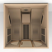 2 Person Indoor Infrared Hemlock Wi-Fi Sauna with Recliner, 3400W, 220V/20A