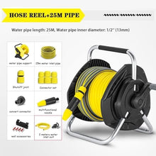 Hose Reel Cart, Wall Mounted Garden Hose Reel, Portable Outdoor Hose Storage Rack with Hose Pipe